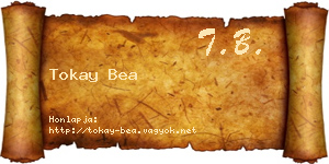 Tokay Bea névjegykártya